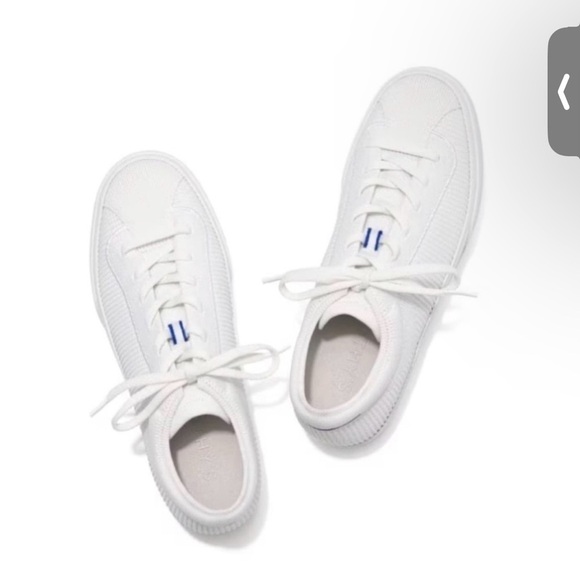 Rothy's The Lace Up Sneaker Vanilla‎ Fabric Casual Sneakers Women’s US 8